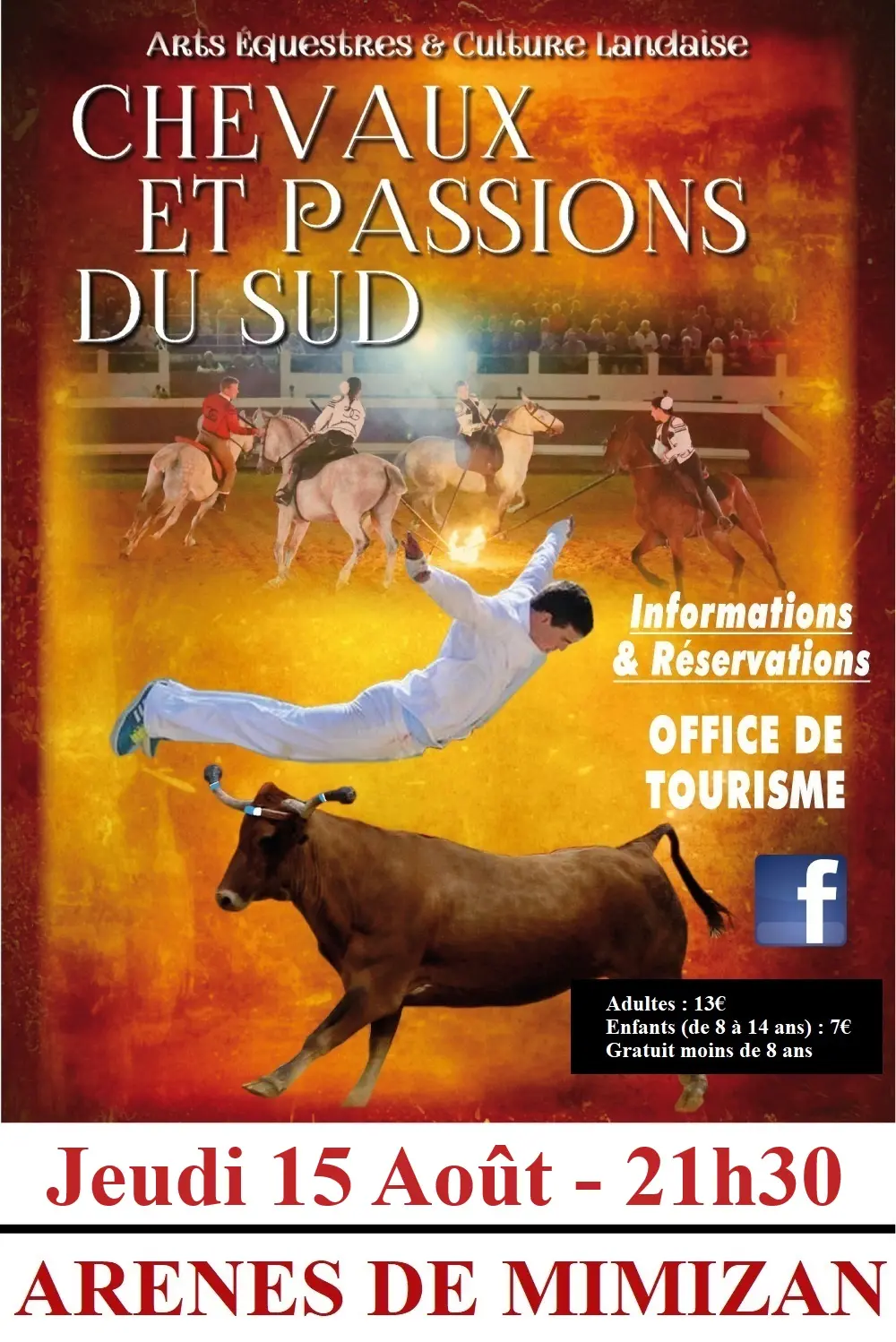 Affiche Mimizan 15 Aout 2024 avec prix
