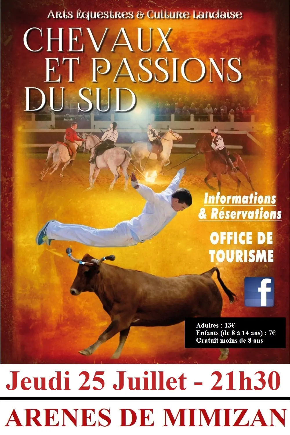 Affiche Mimizan 25 juillet 2024 avec prix