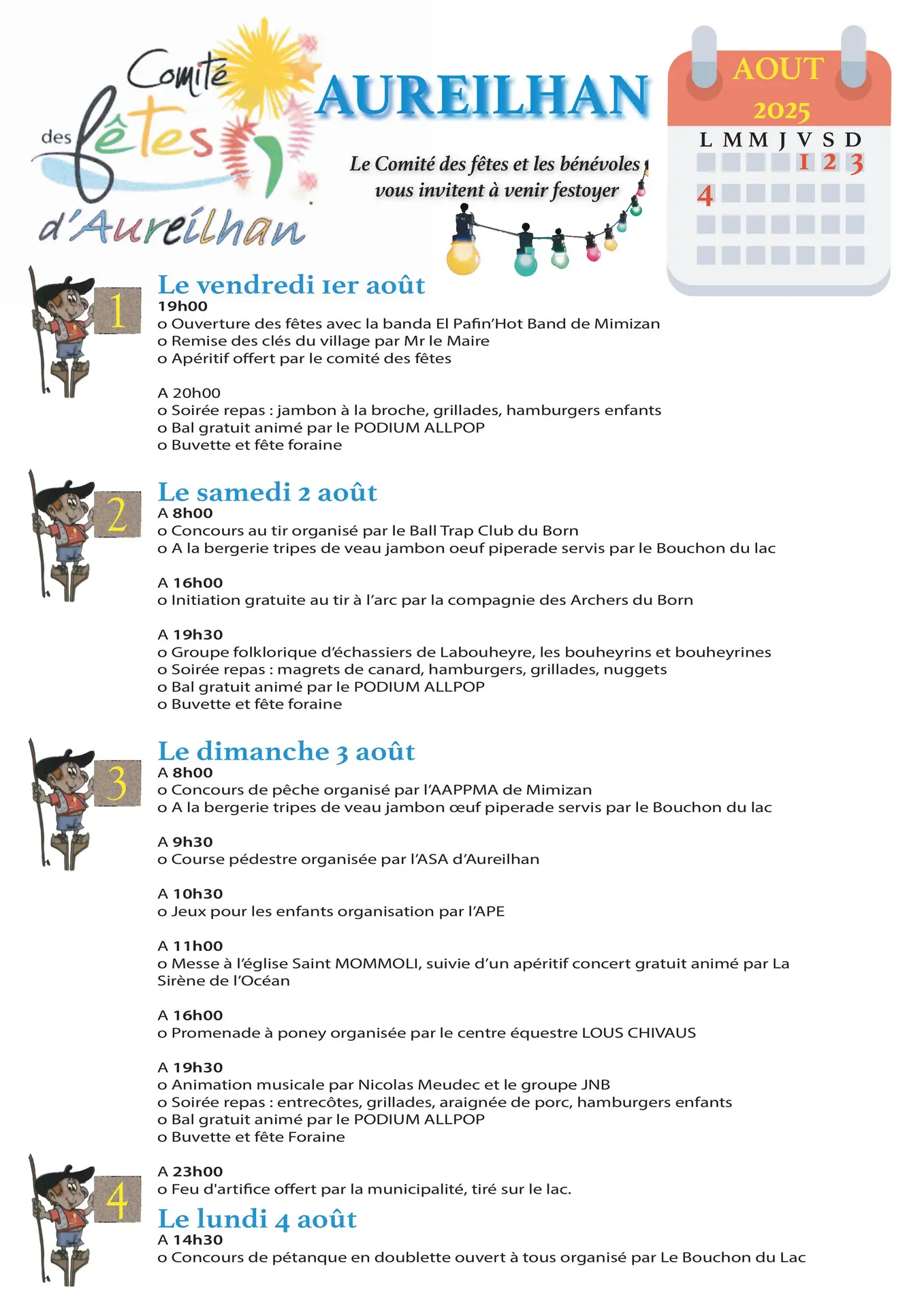 Affiche Fetes Aureilhan 2025 V4
