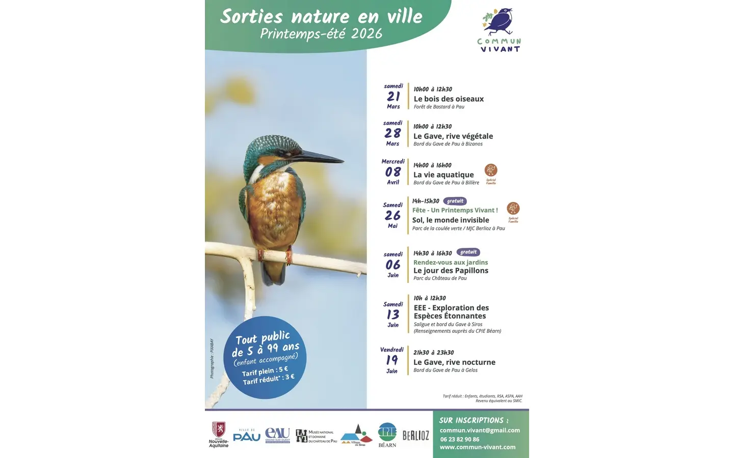 Affiche Prog Sortie Nature Printemps 2026