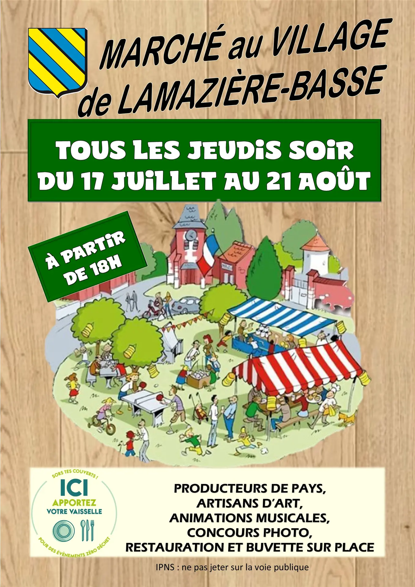 Affiche marché village 2025