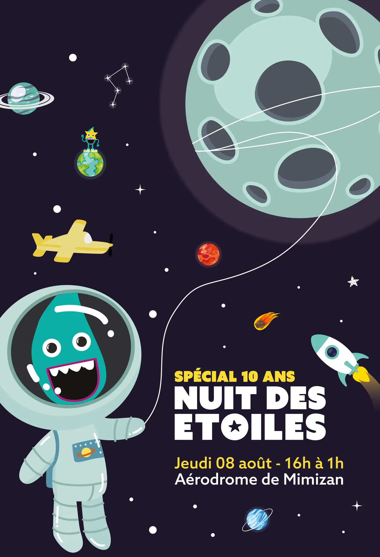 Affiche nuit des étoiles sans sponso