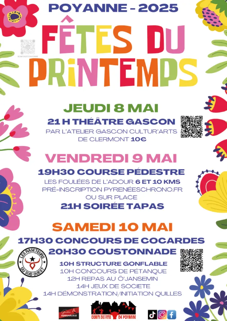 Affiche fête du printemps 8-10 MAI 2025