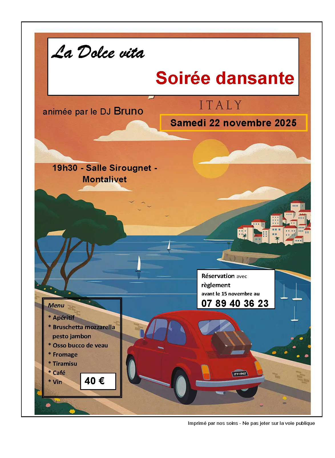 Affiche italie du 22.11.25