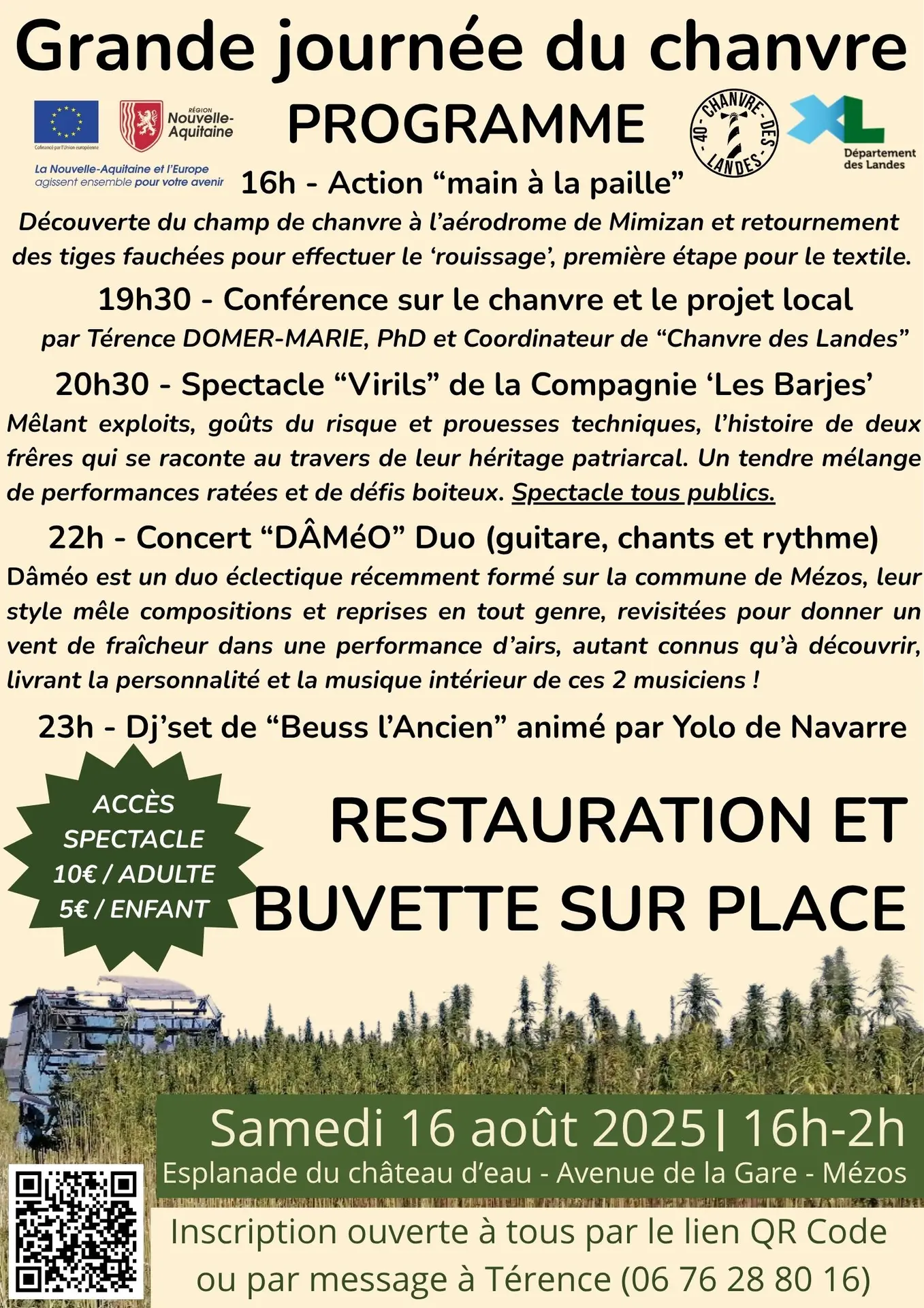 Affiche journée chanvre V1