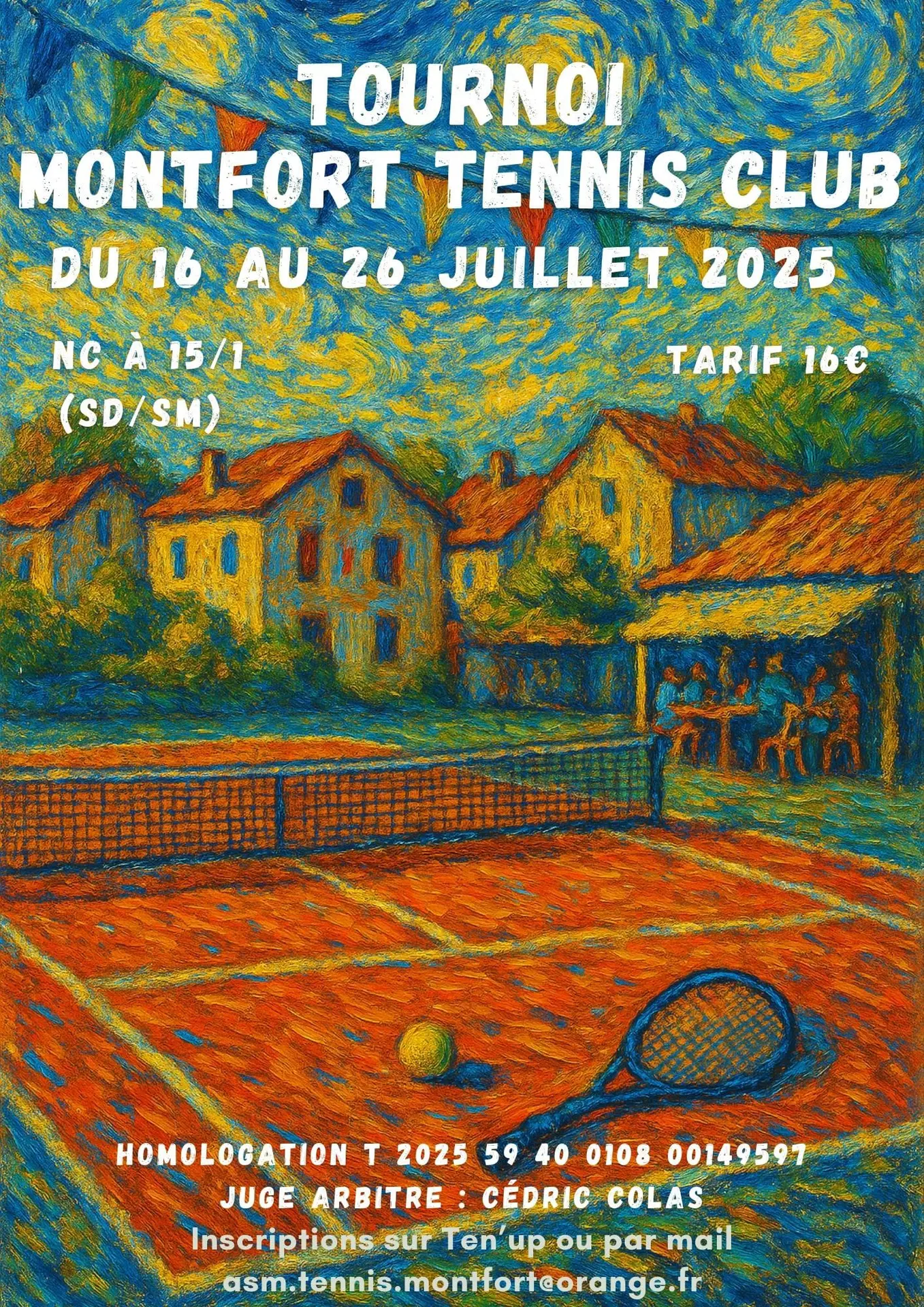Affiche tournoi Montfort
