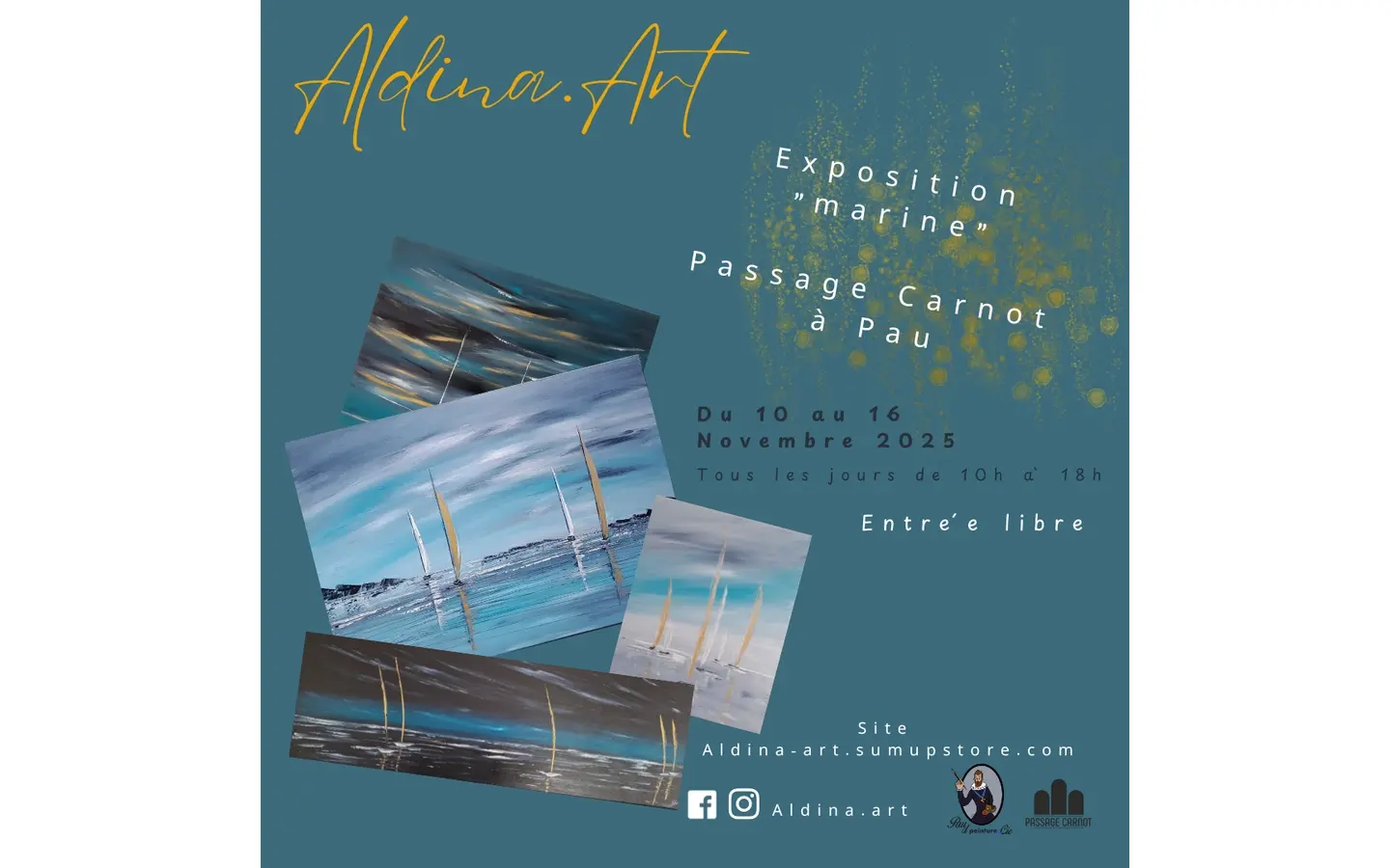 Affiche expostion Aldina Art