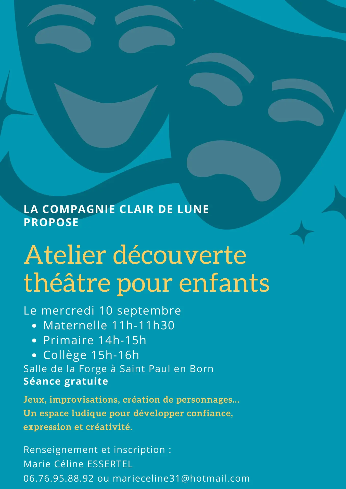 Atelier découverte théâtre enfant