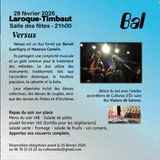 Bal traditionnel avec Versus - Laroque-Timbaut