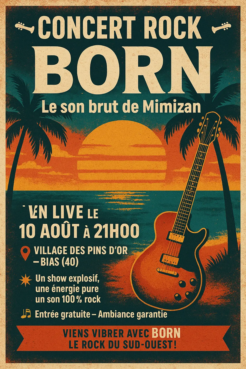 Born pins d'or