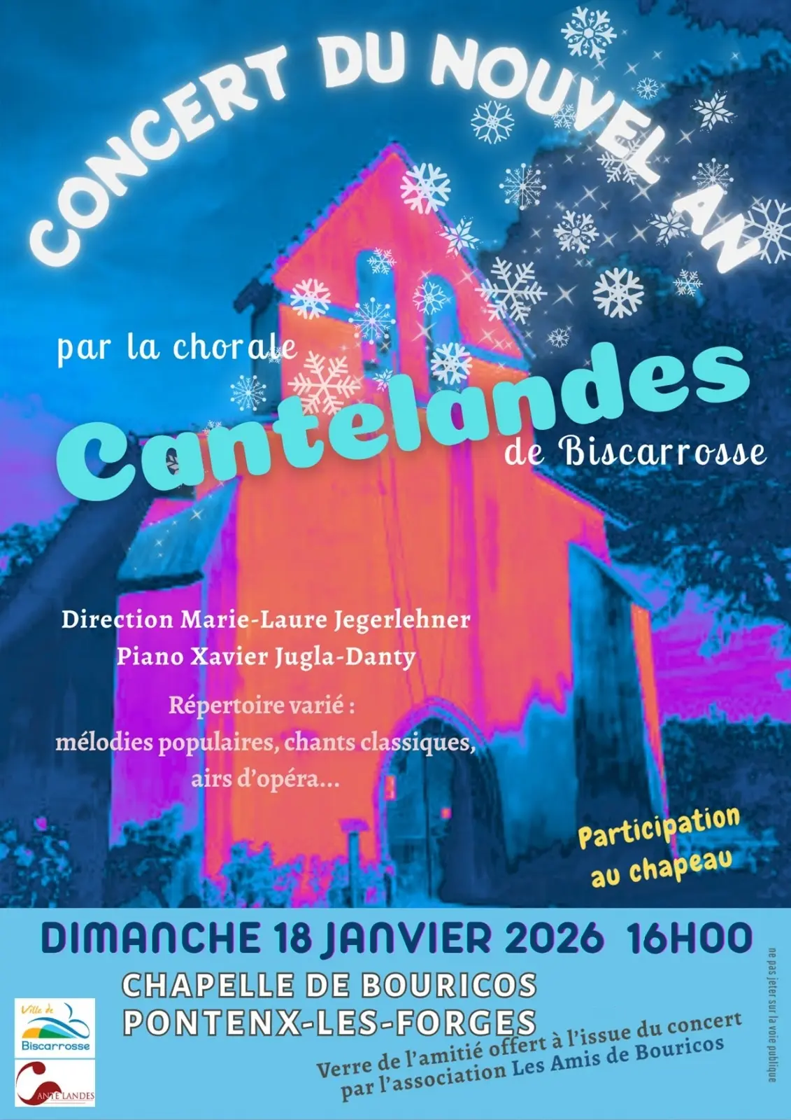 Cantelandes - Concert Nouvel An - Bouricos - 2026