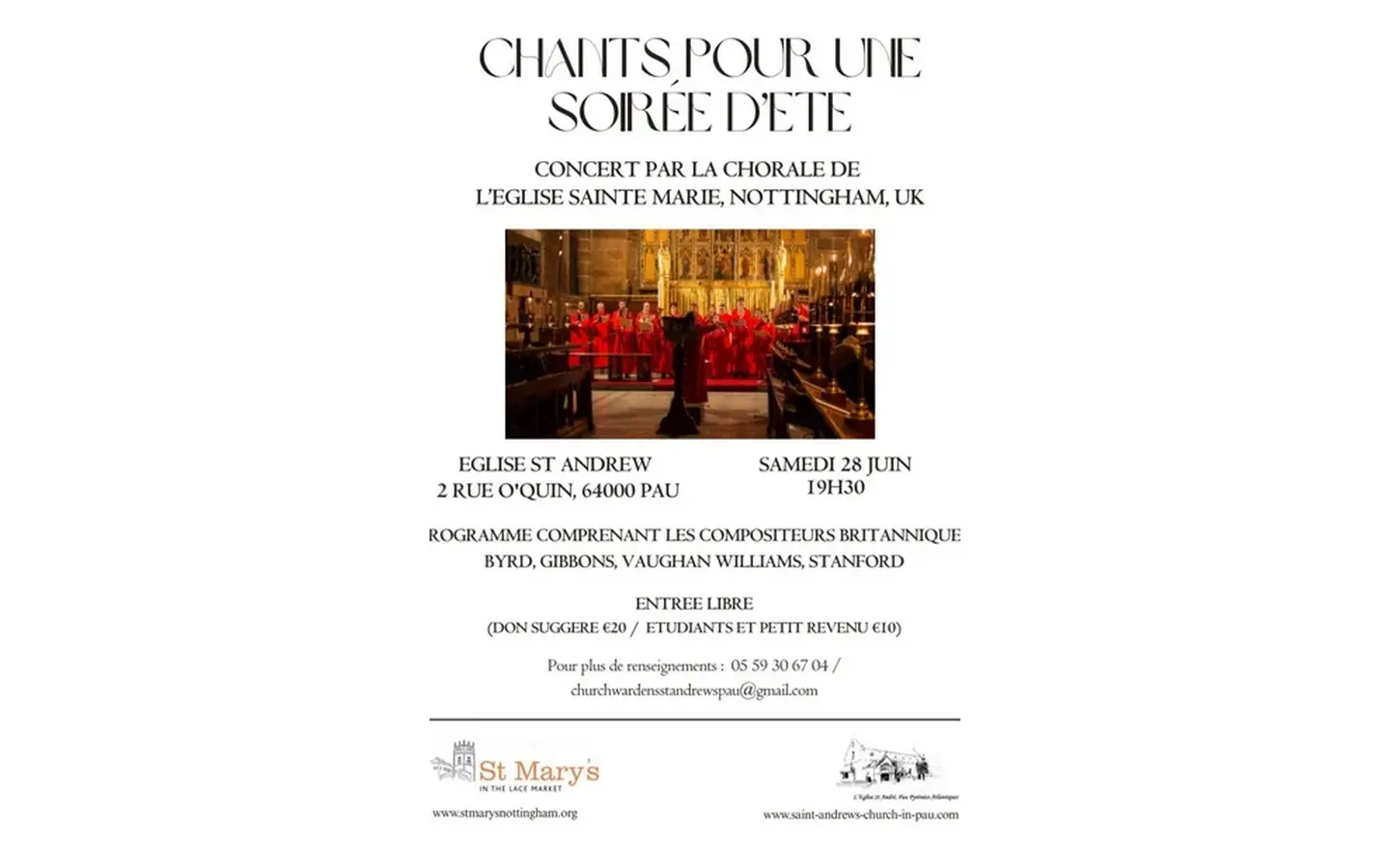 Chants pour une soirée d'été
