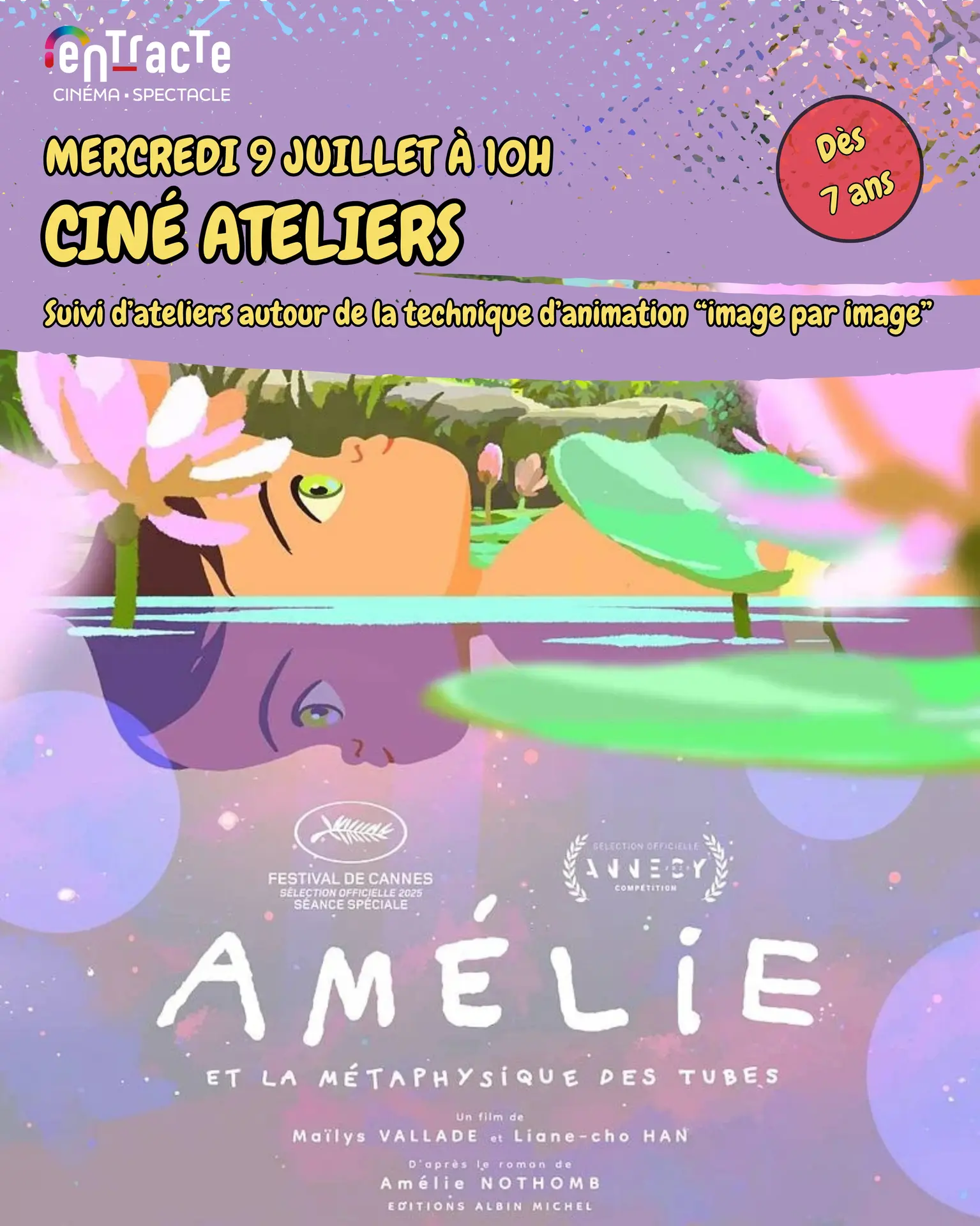 Ciné atelier 9 JUILLET