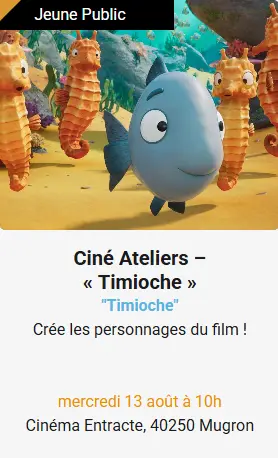 Ciné ateliers 13 AOUT