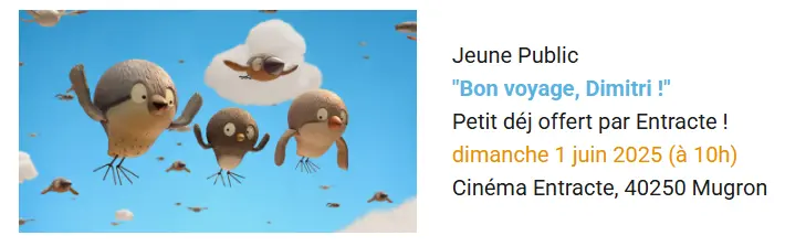 Ciné tartines 1 JUIN