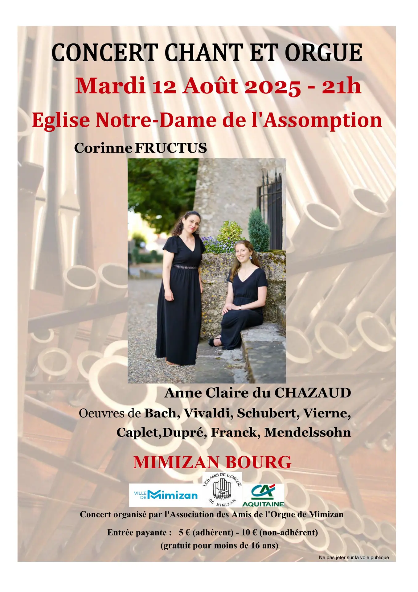 Concert 12 Août 2025 Affiche (2)