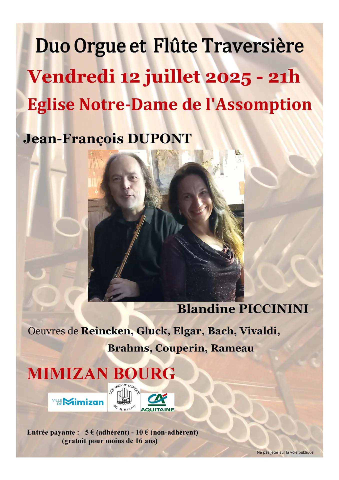 Concert Orgue et Flûte Traversière