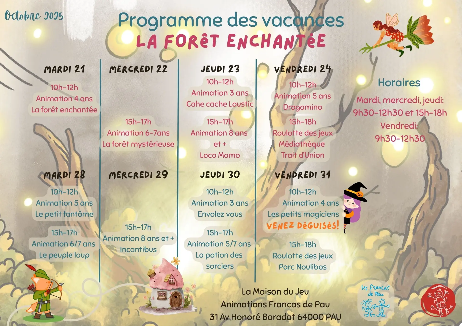 programme des animations