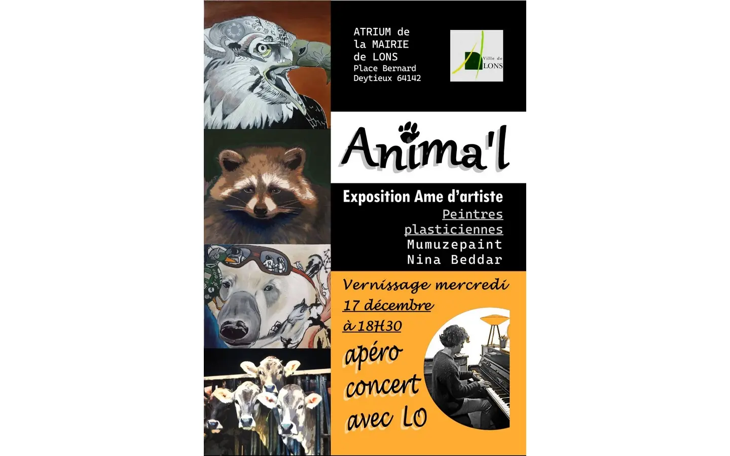 Exposition Animal Mumuzepaint et Nina Beddar