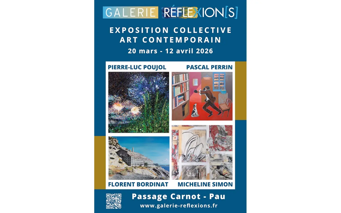 Exposition collective art contemporain galerie réflexion[s]