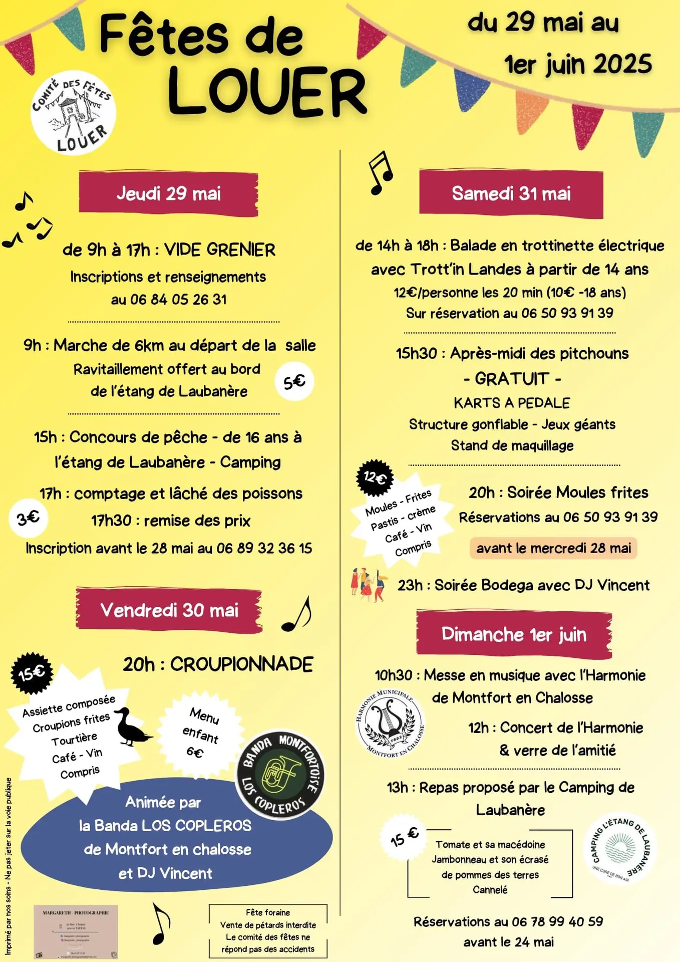 Fêtes de Louer 29 MAI au 1er juin