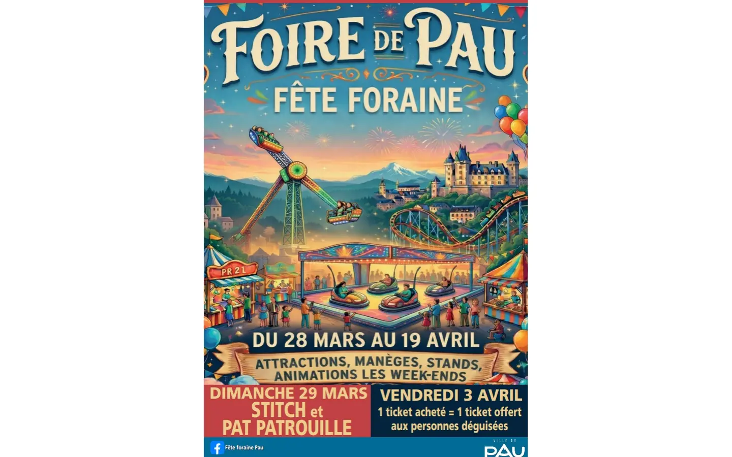 Foire de Pau - fête foraine
