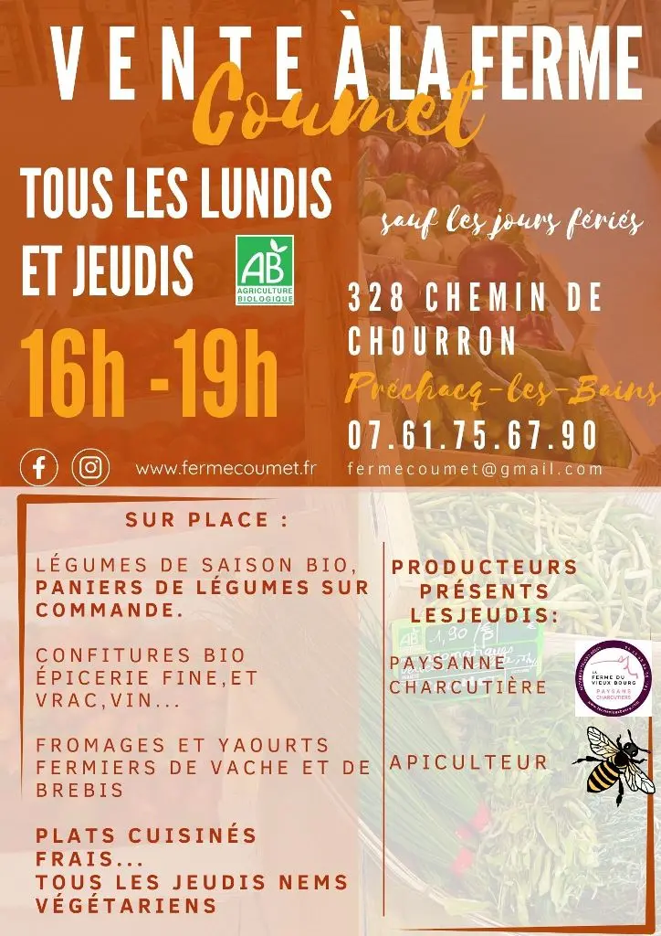 Flyer Coumet chq lundi _ jeudi