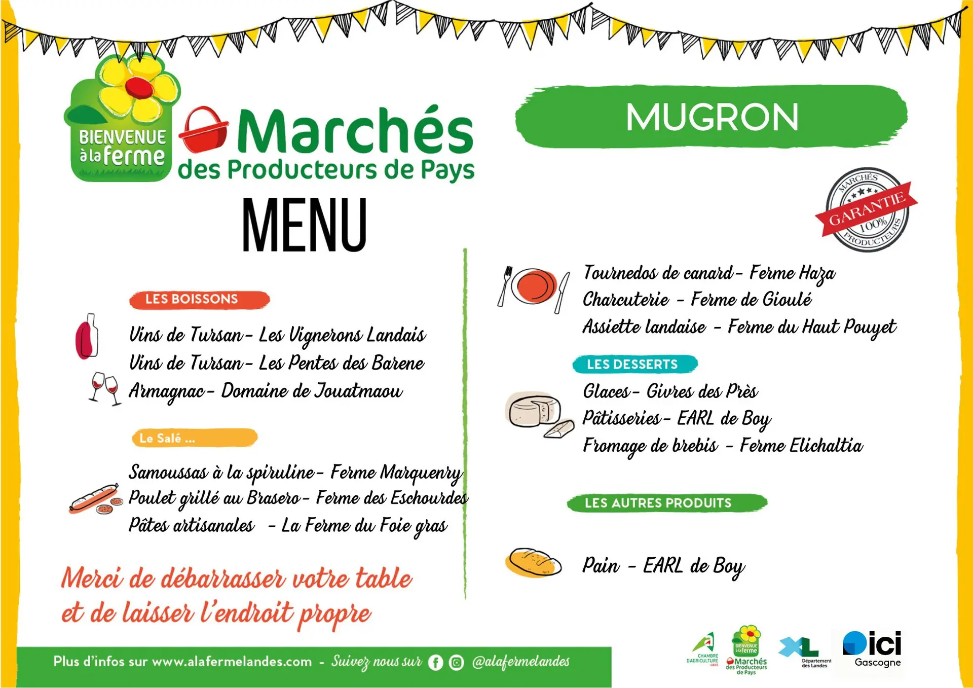 MENUS 2025 MUGRON