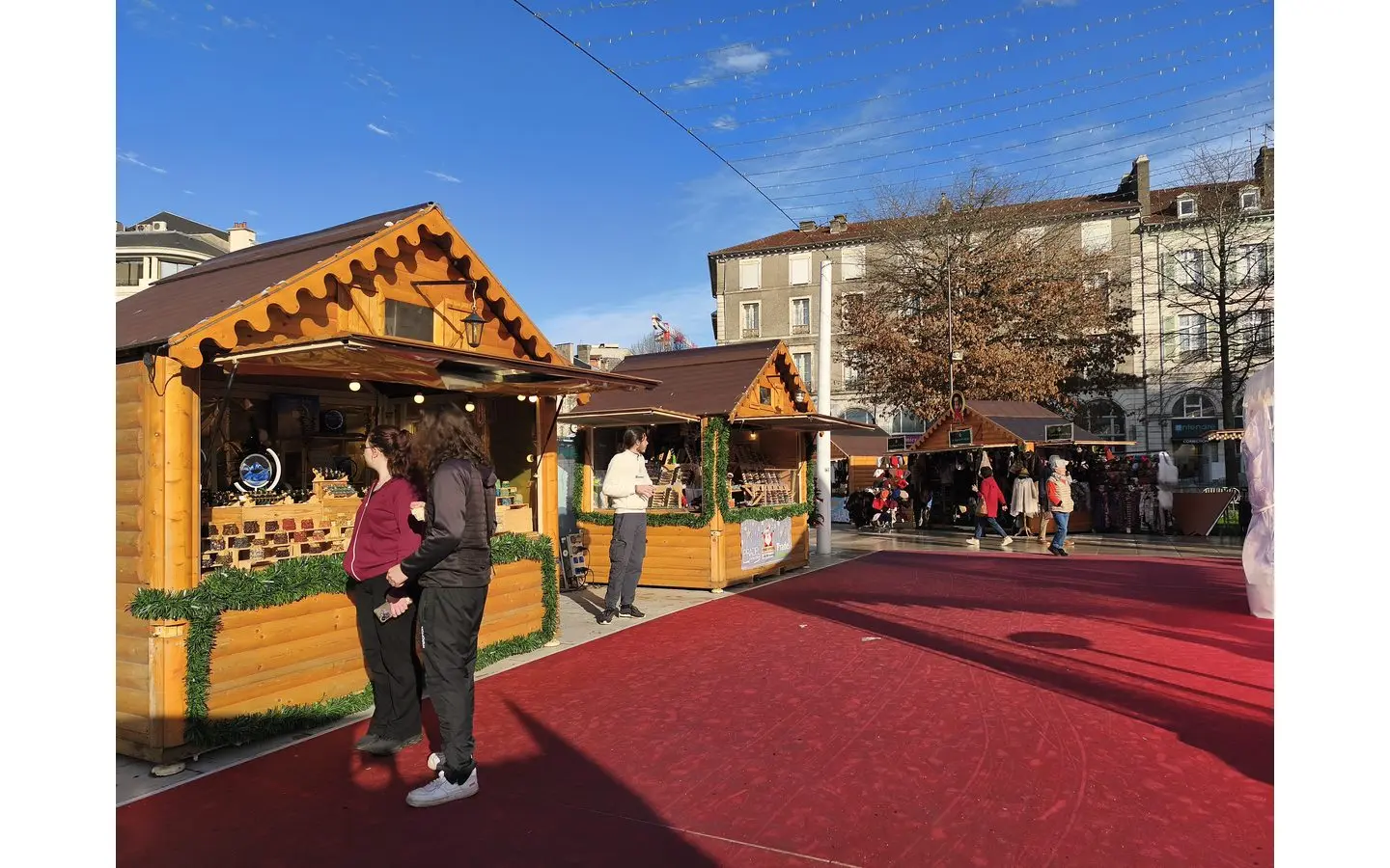 Marché de Noël Clemenceau - tapis rouge
