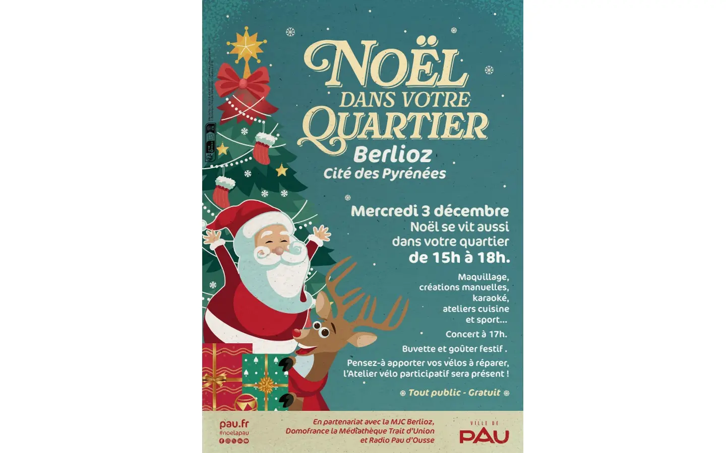 Noël dans votre quartier BERLIOZ- Agenda