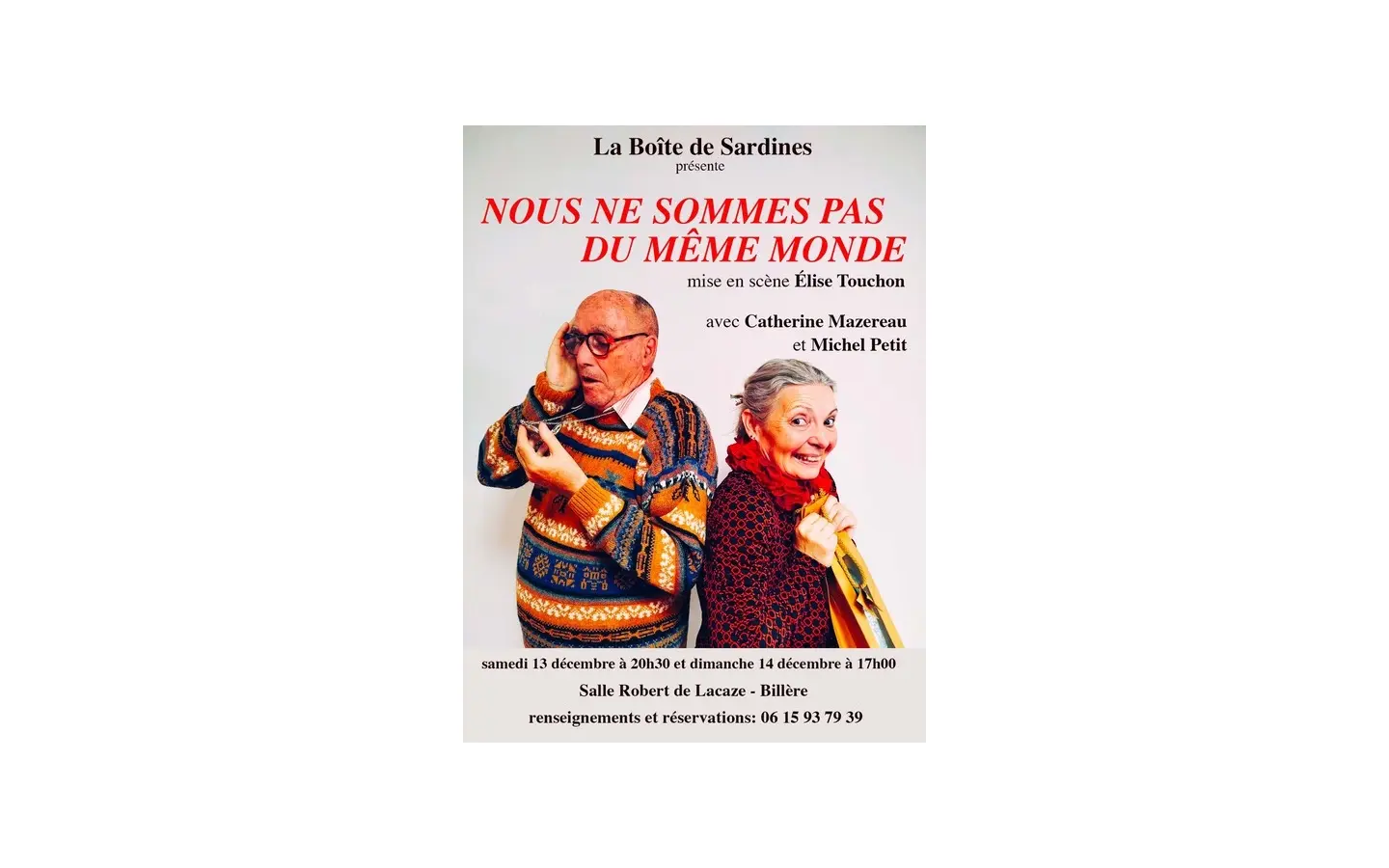 Nous ne sommes pas du meme monde