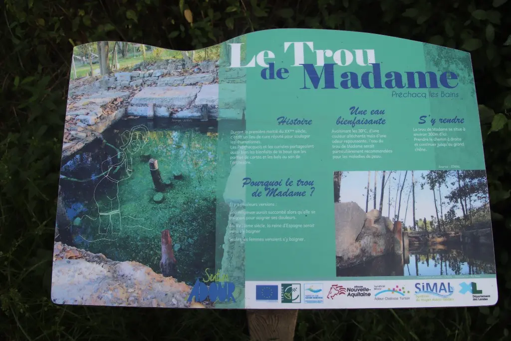 Panneau explicatif Trou de Madame