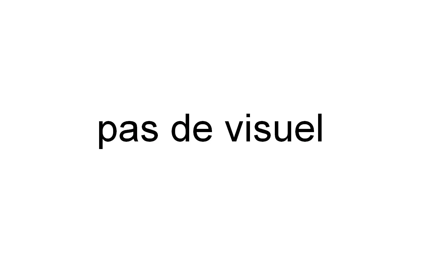 Pas de visuel