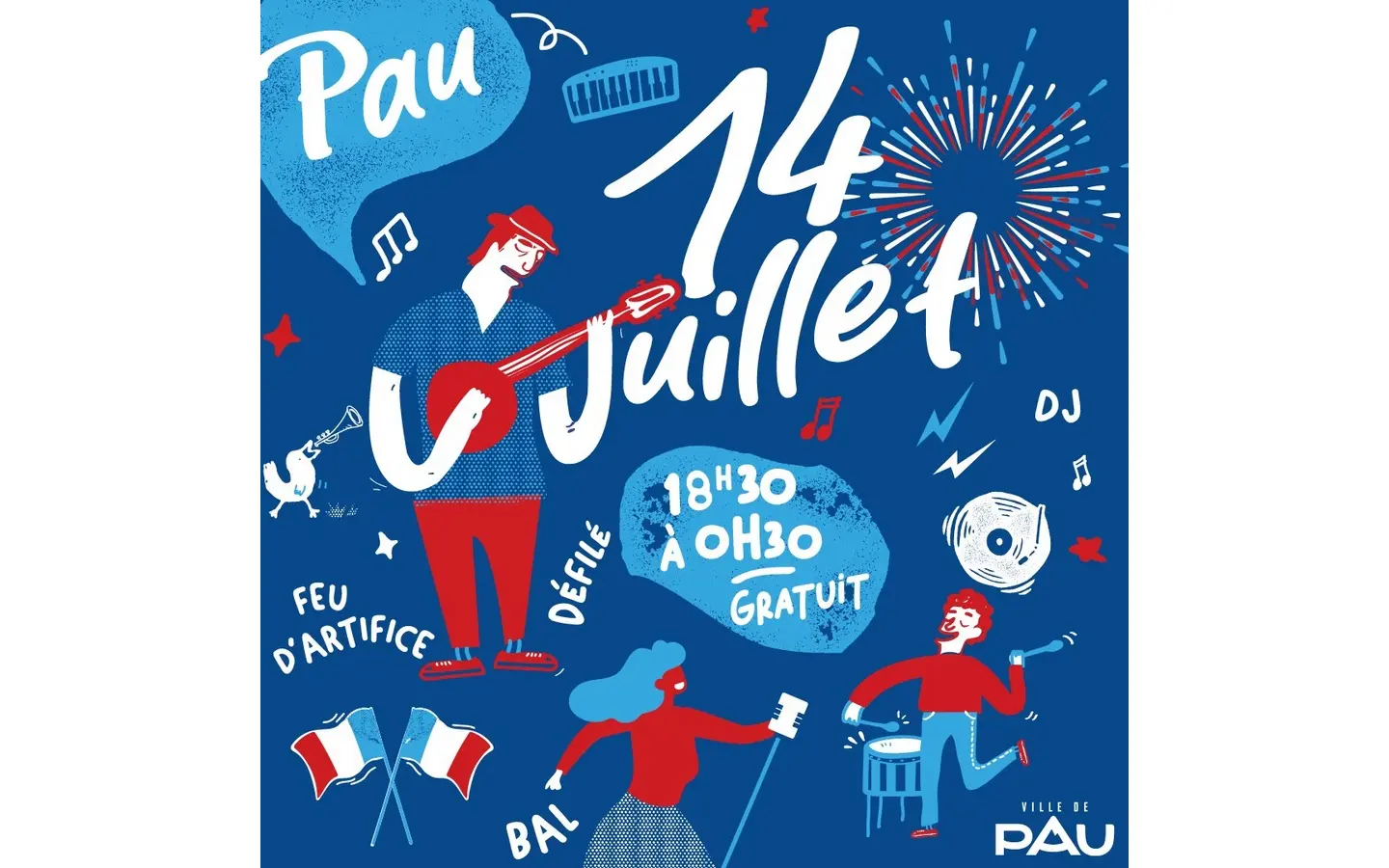 Pau 14 juillet