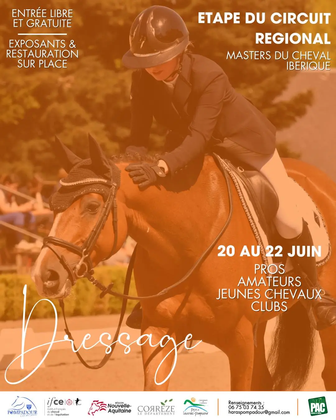 Pompadour - dressage 20 au 22 06 2025