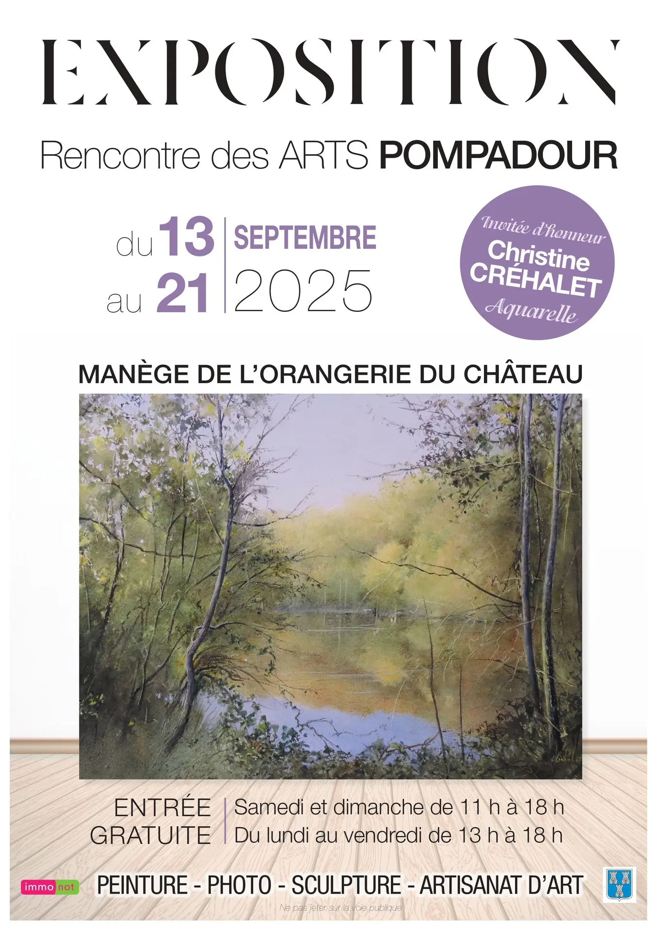 Pompadour - rencontre des art 13 au 21 09