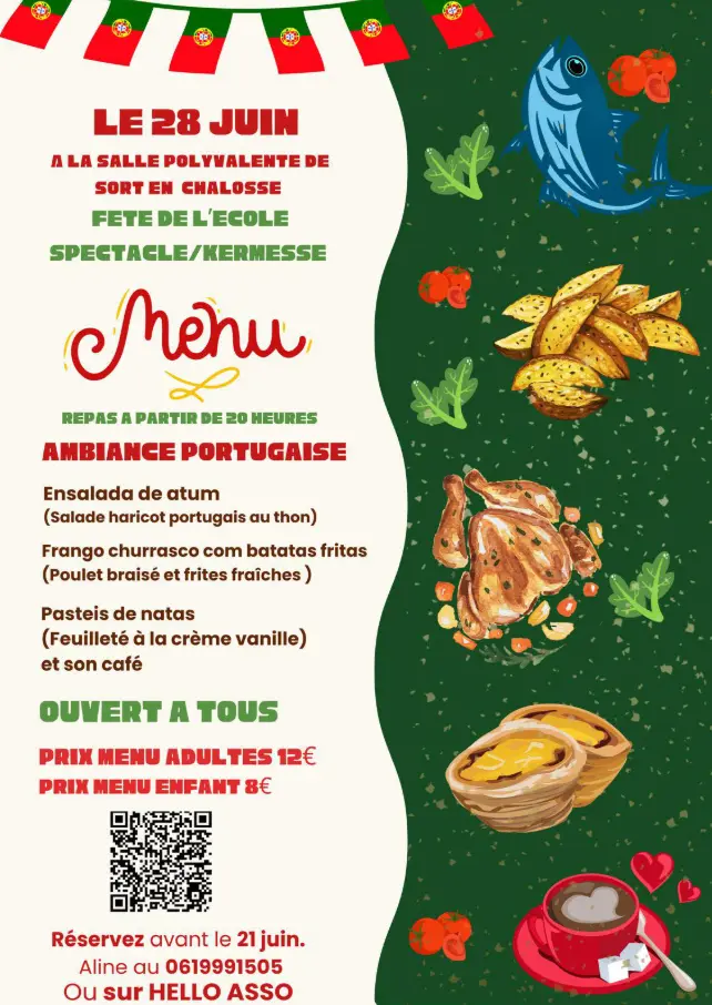Repas APE Sort 28 JUIN
