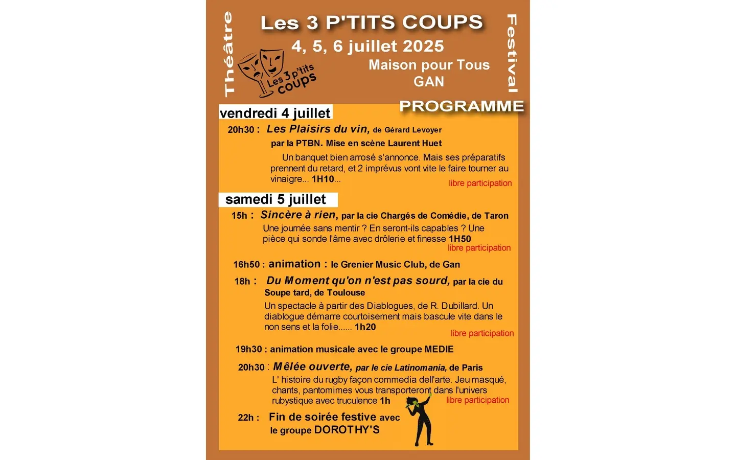 Festival de théâtre Les Trois P'tits Coups