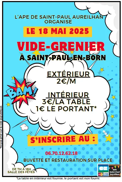 Vide grenier APE 18-05