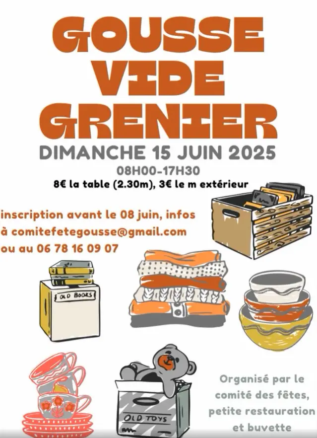 Vide grenier GOUSSE 15 JUIN