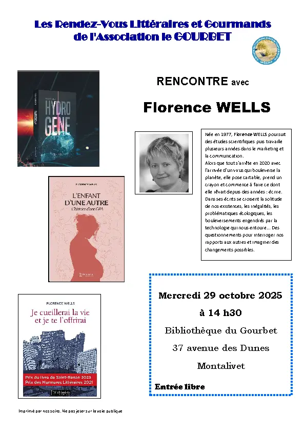 affiche RVLG 2025 Florence WELLS