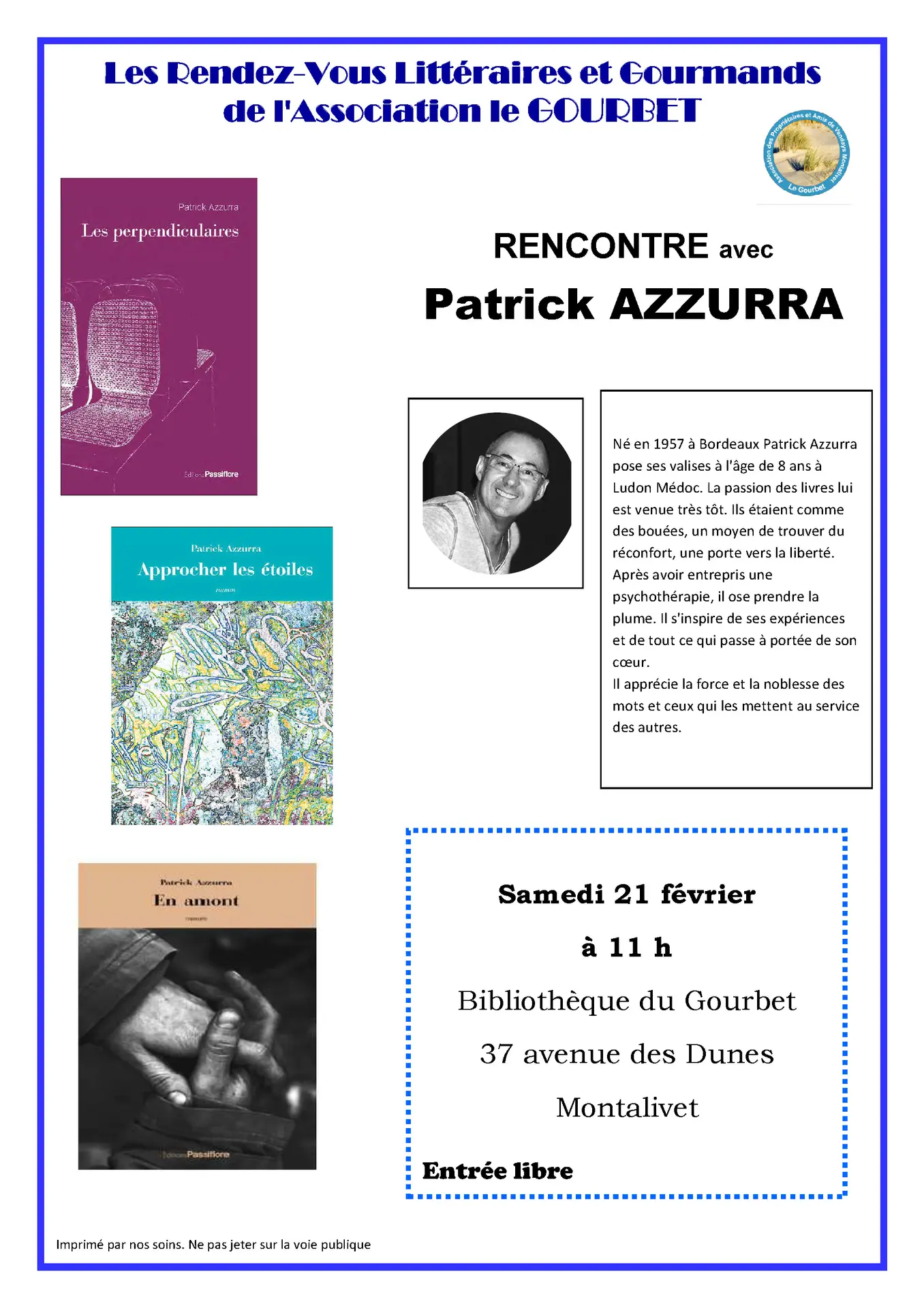 affiche RVLG 2026 Patrick AZZURRA