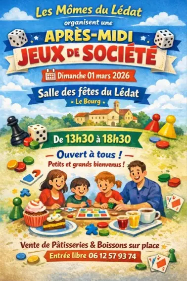 Après-midi jeux de société - Lédat