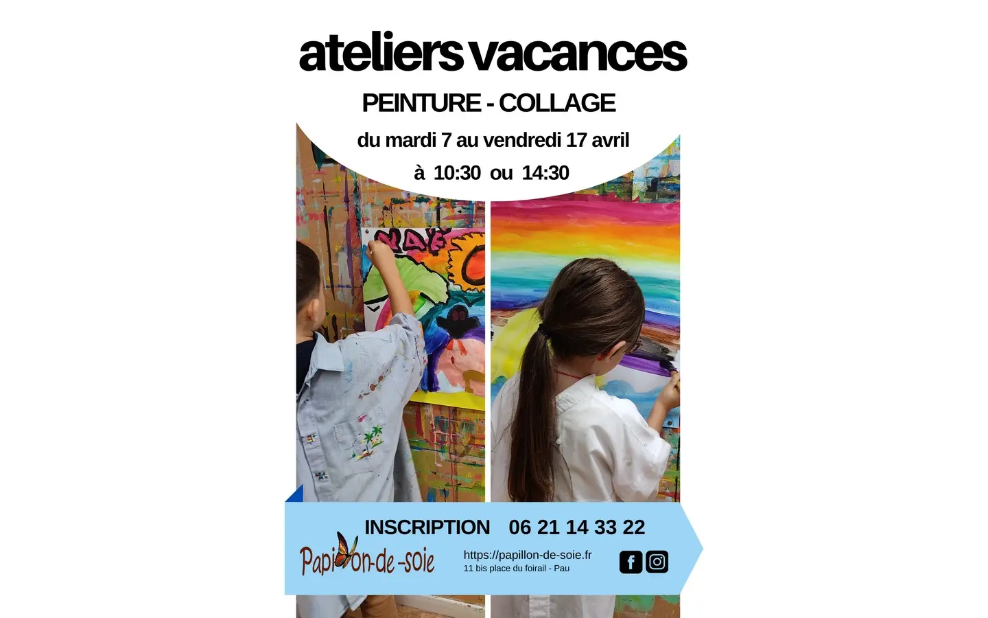 atelier vacances papillon de soie