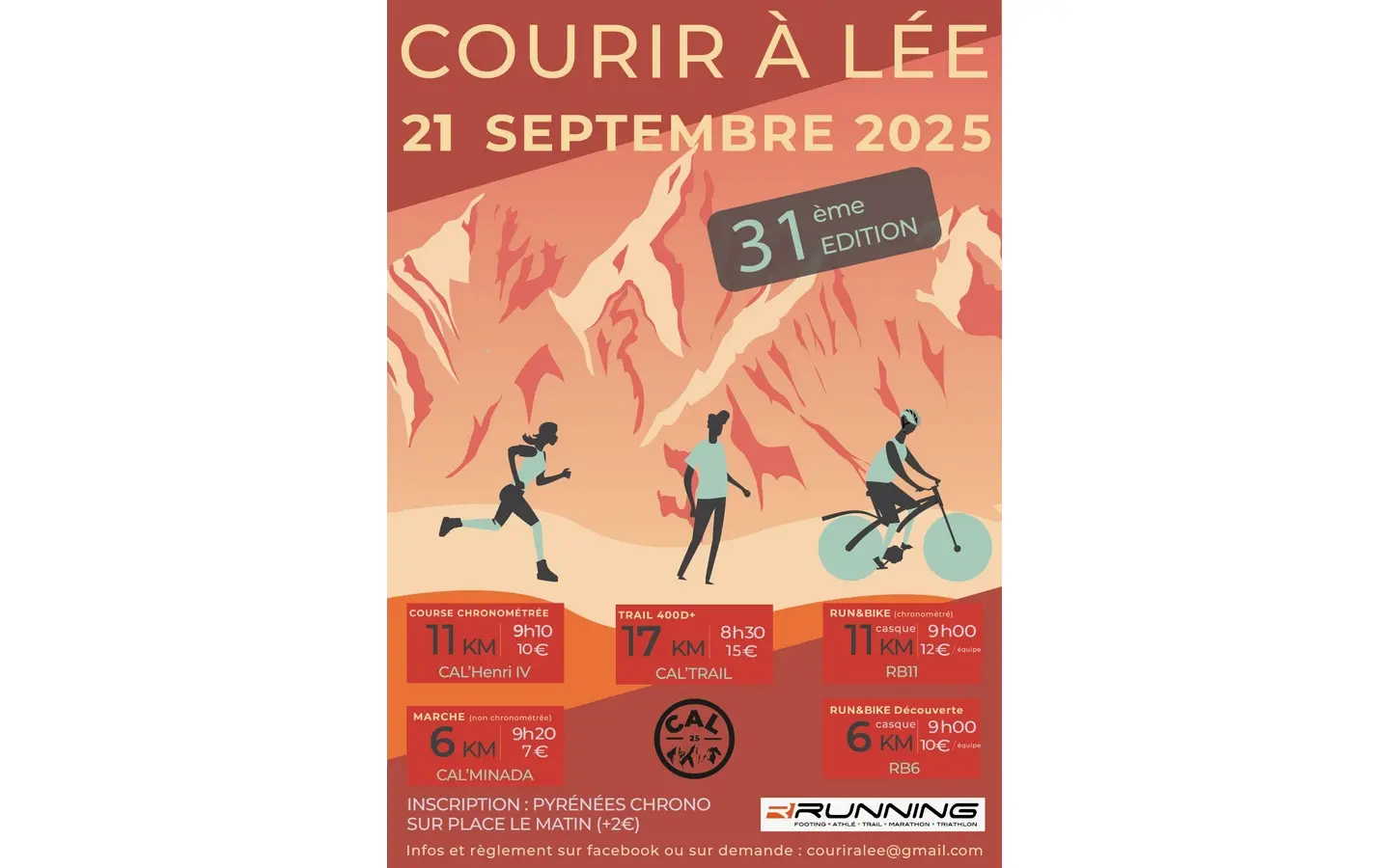 courir à lee