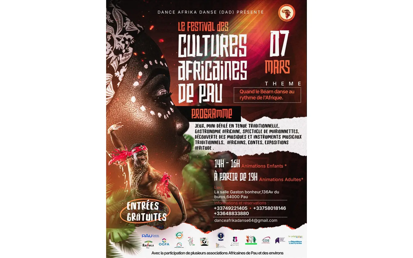 cultures africaines pau