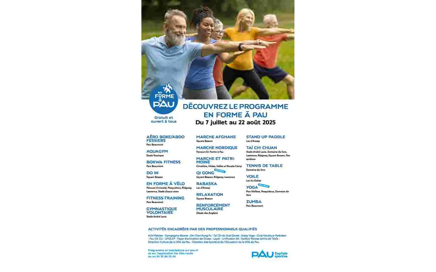 en forme à pau estival