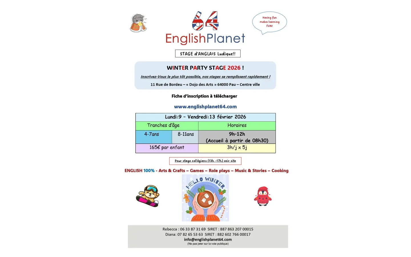 english planet winter party