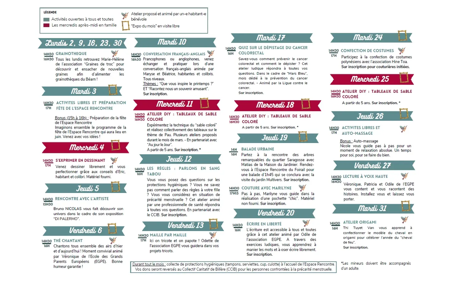 espace rencontre foirail mars