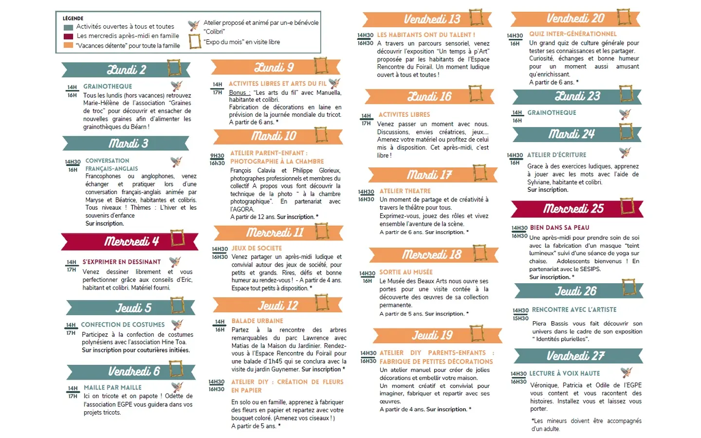 espace rencontre foirail progr fev 2026